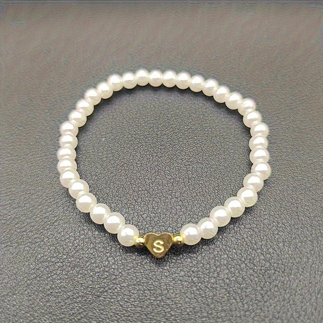 Pulsera de perlas con letras de la A a la Z – imagen 20