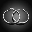 Pendientes aro circulares de plata de ley