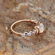Anillo luna creciente de ópalo | Oro rosa – imagen 3