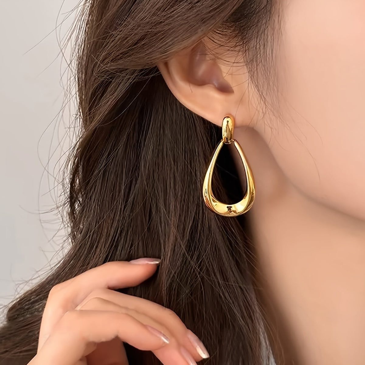 Pendientes vintage geométricos colgantes – imagen 2