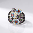 Anillo de esmalte Garden Radiance