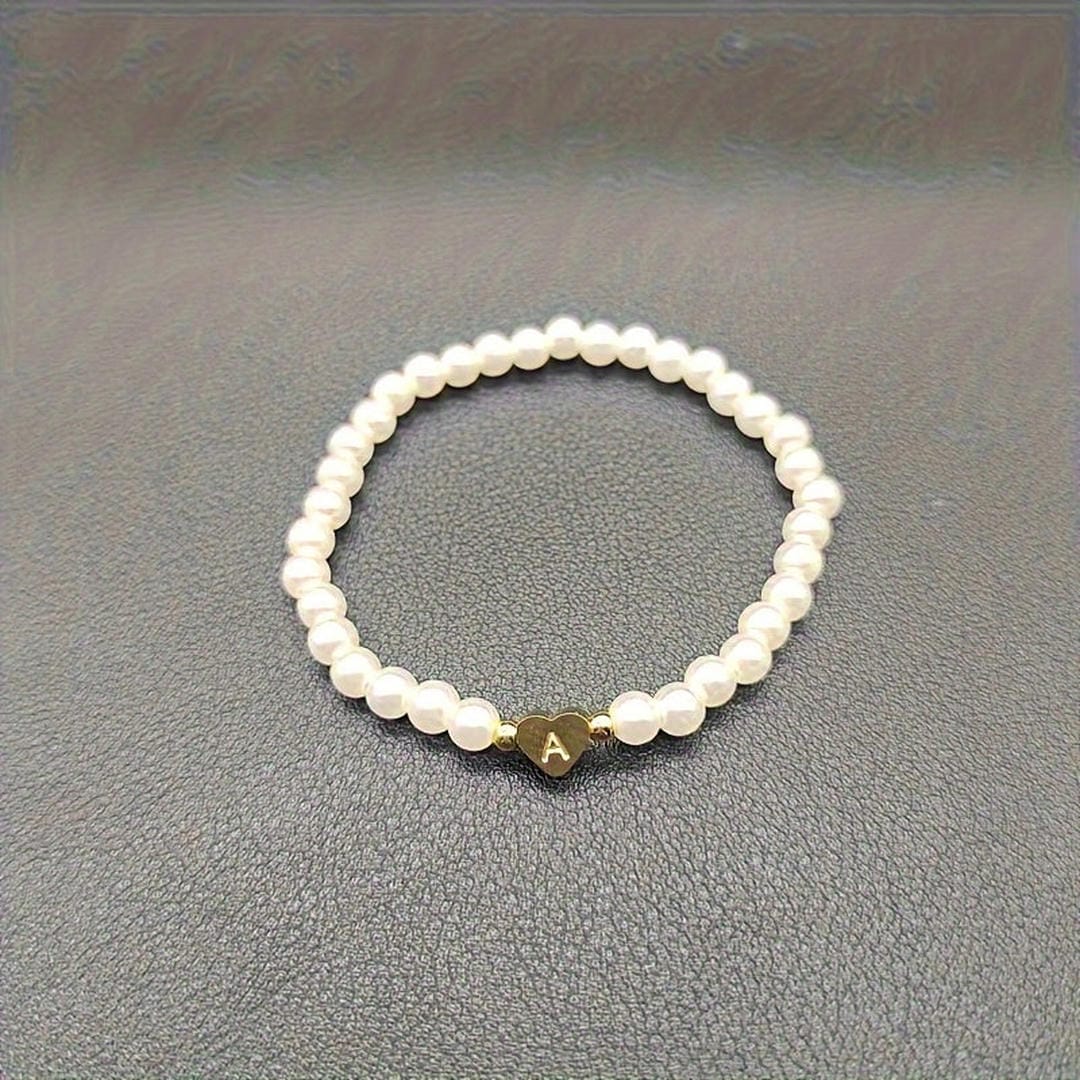 Pulsera de perlas con letras de la A a la Z – imagen 2