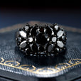 Anillo brillante con circonita negra – imagen 3