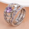 Conjunto de anillos de corazón Claddagh — Carmen, Lucía & Rocío
