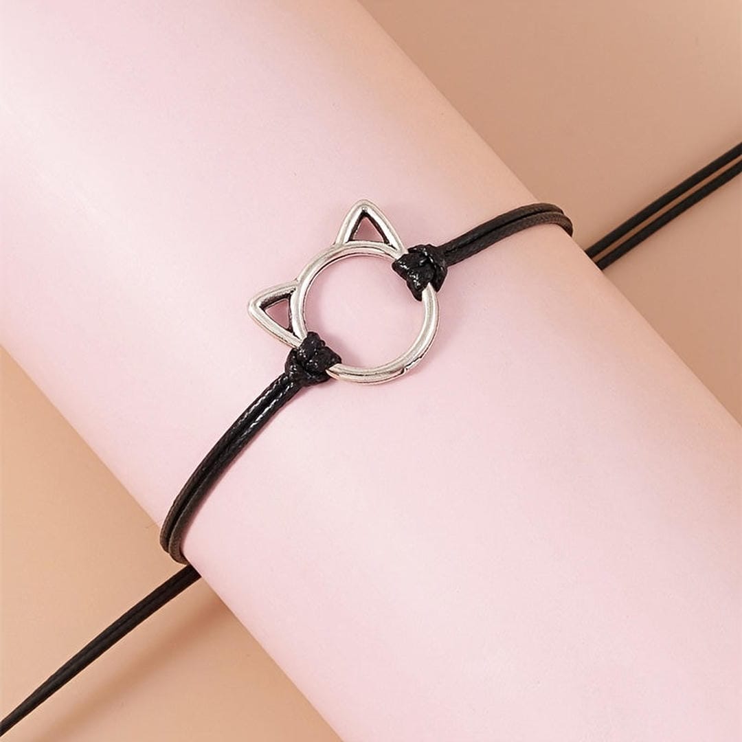 Pulsera plateada Purrrfect para regalo – imagen 5
