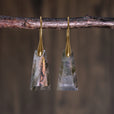 Pendientes largos bohemios de piedra geométrica – imagen 2