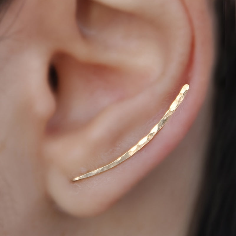 Pendientes de clip en forma de U hechos a mano – imagen 4