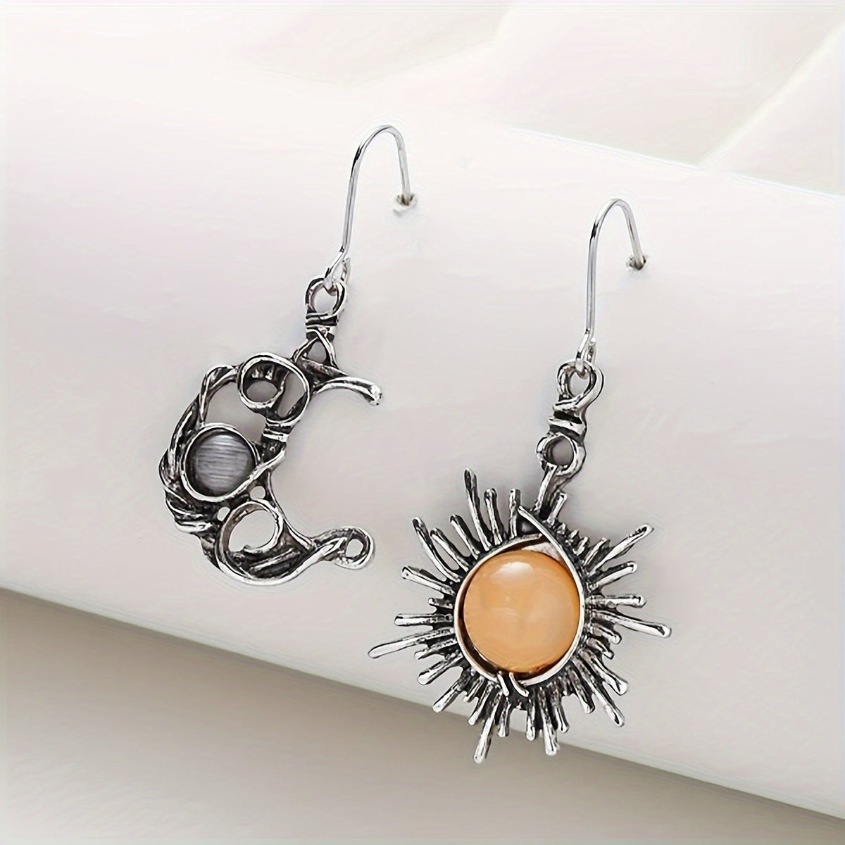 Pendientes de ópalo sol y luna – imagen 2