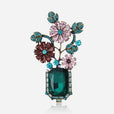 Broche jardín esmeralda