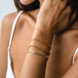 Set de tres pulseras Golden Flow – imagen 2