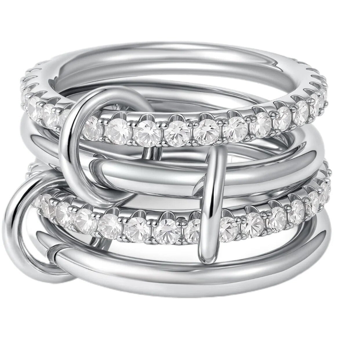 Anillo de cristal Eterna apilable – imagen 2