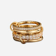 Anillo de cristal Eterna apilable