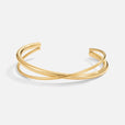 Pulsera curva dorada