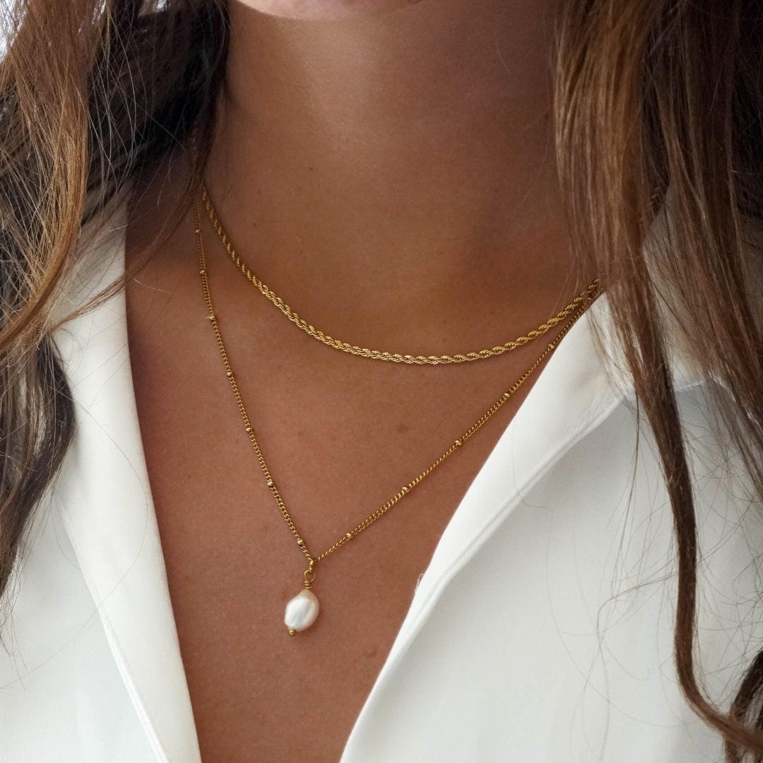 Set Elegancia Soleada con gargantilla de perlas – imagen 3