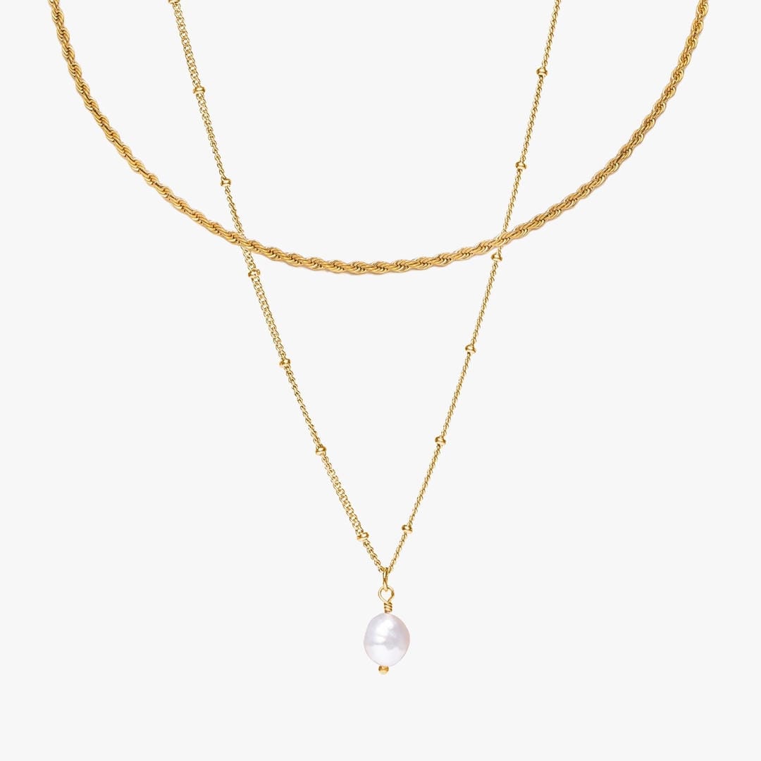 Set Elegancia Soleada con gargantilla de perlas – imagen 2