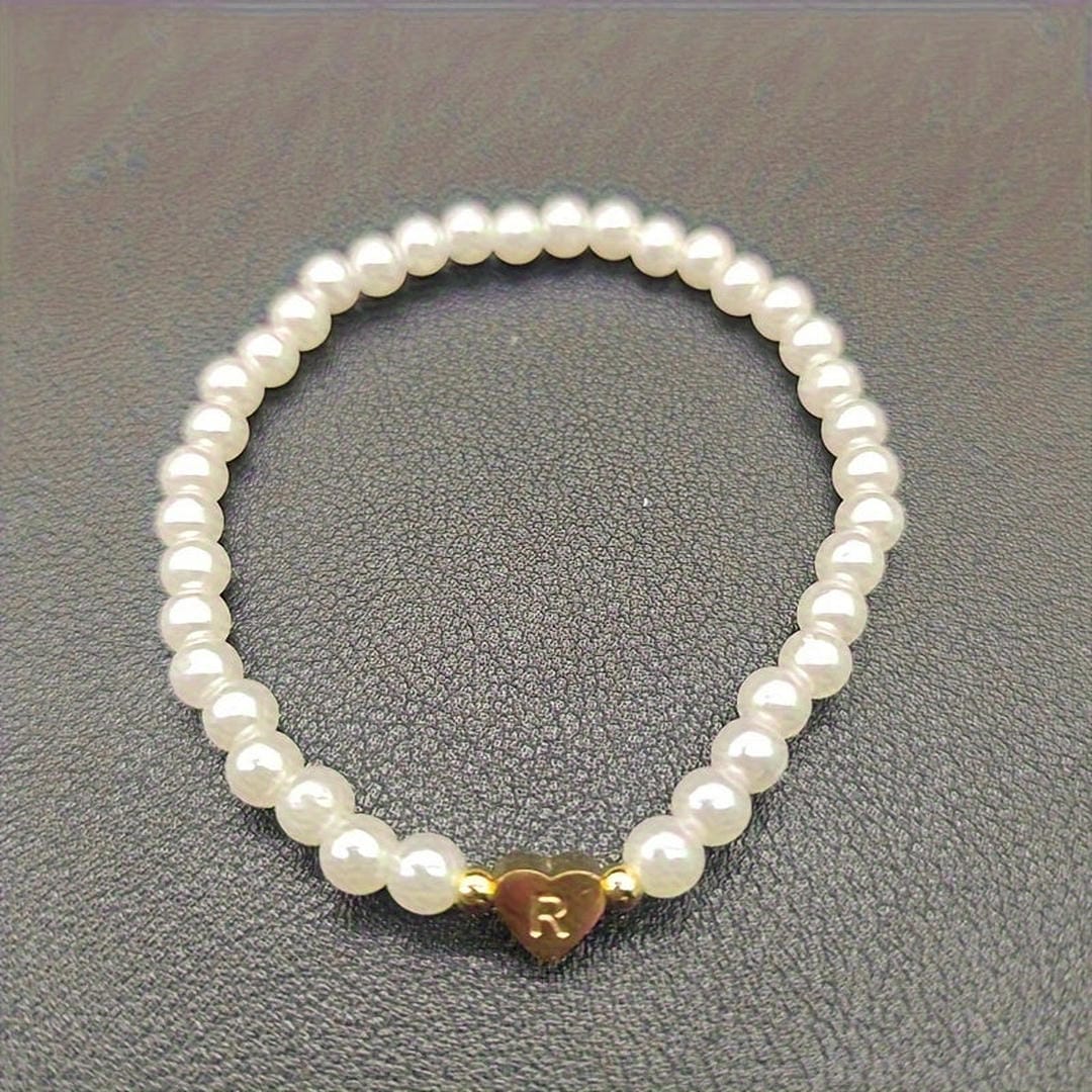 Pulsera de perlas con letras de la A a la Z – imagen 19