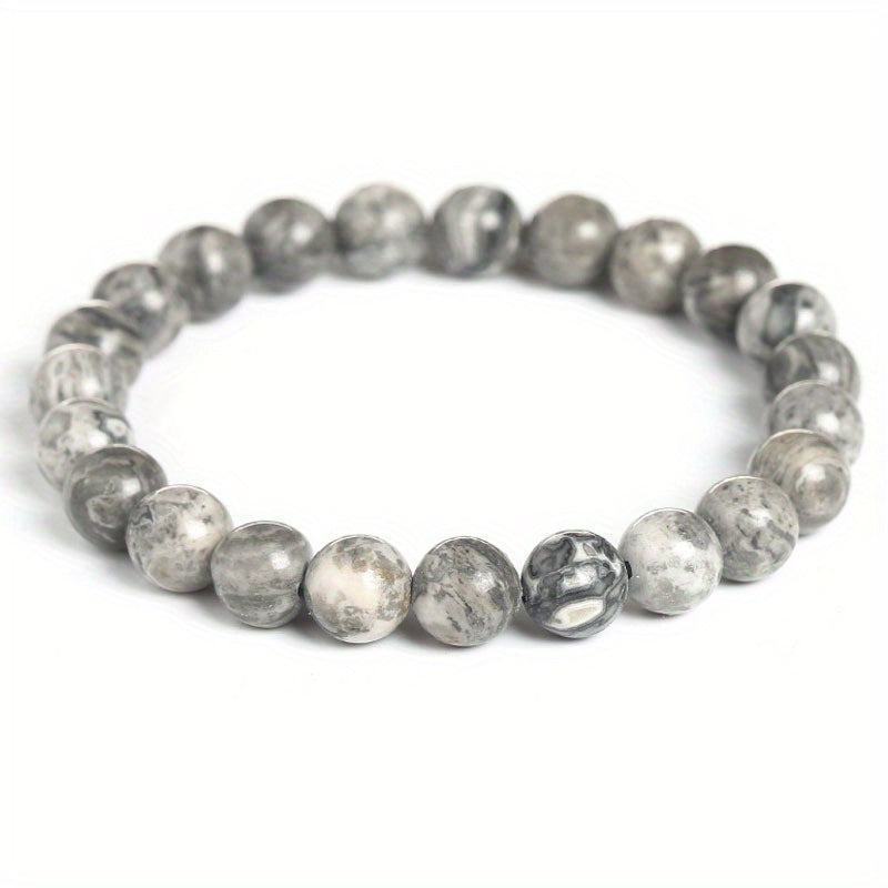 Pulsera minimalista de cuentas de piedra lunar luminosa – imagen 2