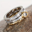 Set de anillos retro bicolor – imagen 2