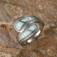 Anillo de circonita con incrustaciones de ópalo – imagen 3