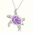 Collar con colgante de tortuga brillante – imagen 4