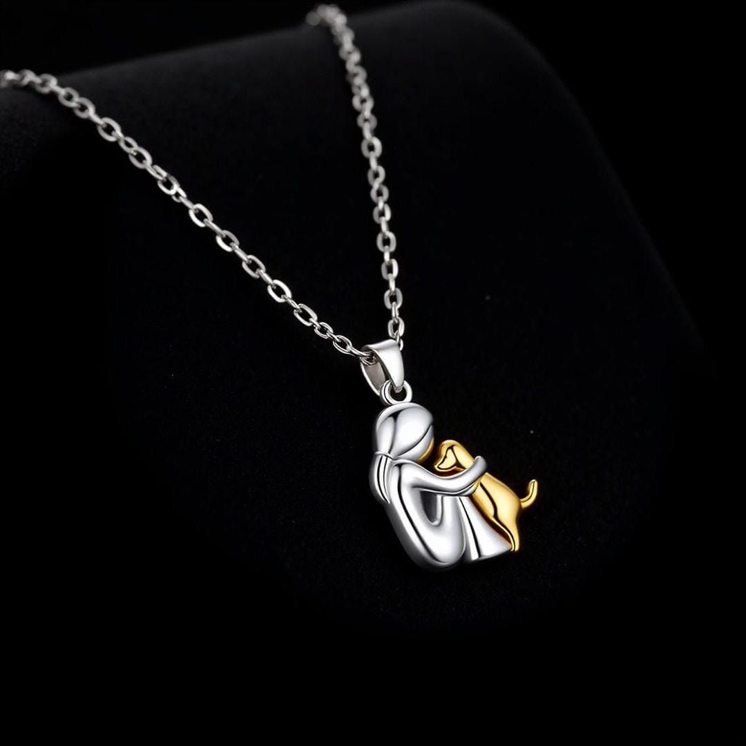 Collar colgante Abrazo + Pendientes gratis – imagen 4