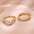 Set de anillos con pavé redondo – imagen 4