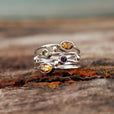 Anillo boutique exquisito con circonita incrustada