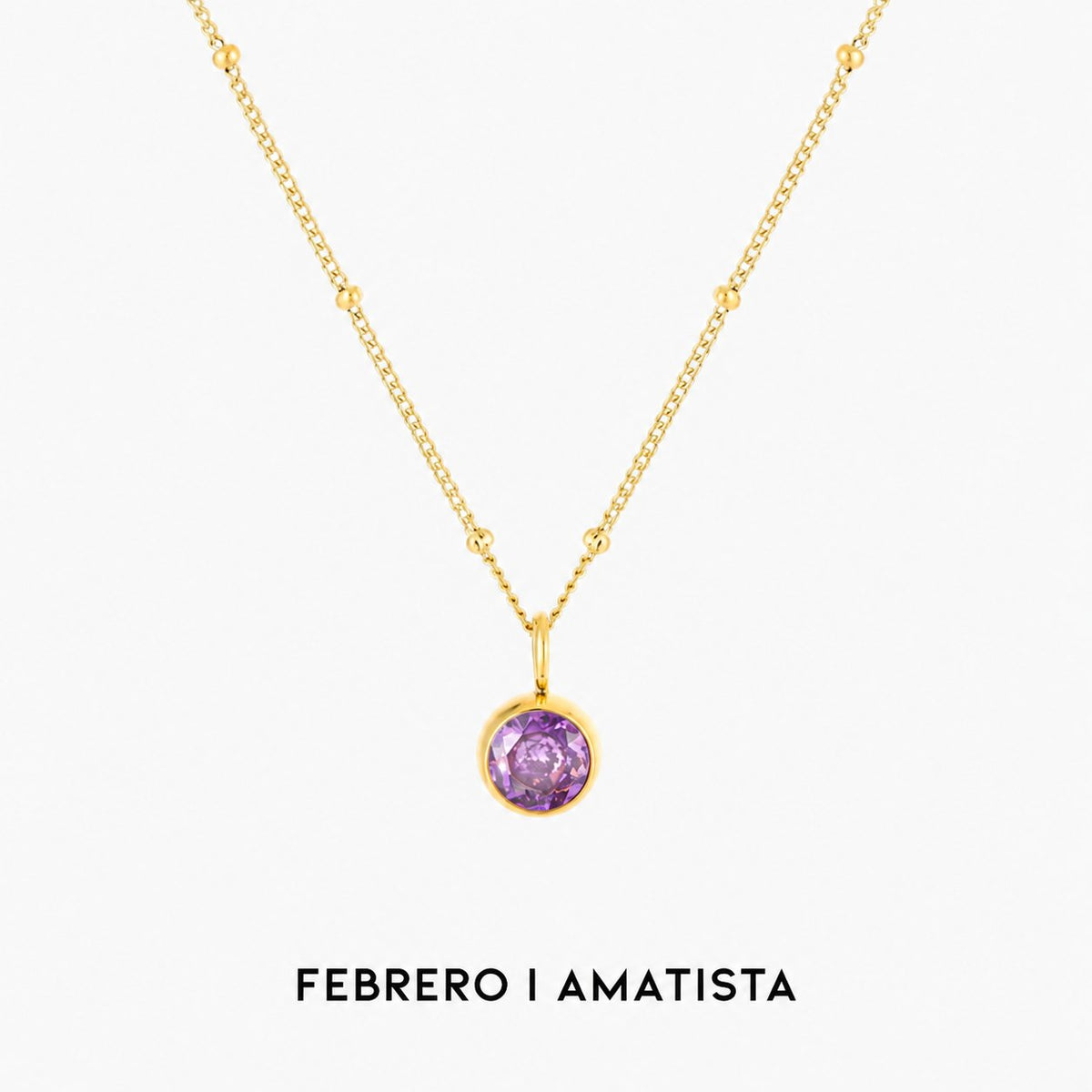 Collar luminoso con gema circular – imagen 7