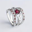 Conjunto de anillos de corazón Claddagh — Carmen, Lucía & Rocío