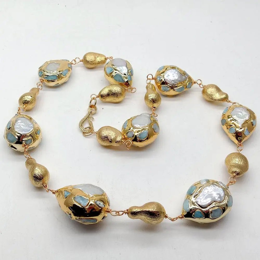 Collar FluxFlicker de perlas en forma de gota