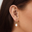 Pendientes colgantes de perlas de agua dulce – imagen 3