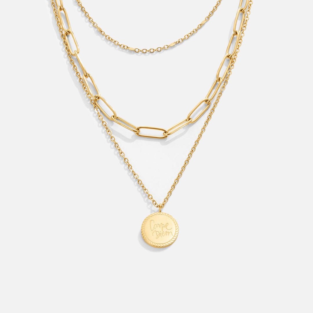 Collar Janie con colgante de monedas en capas – imagen 2