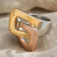 Anillo escultural Trinity