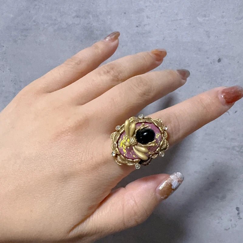 Anillo abeja dorada ensoñación – imagen 2