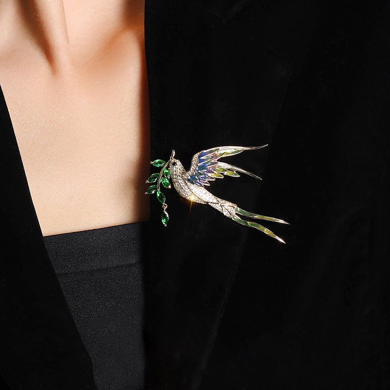 Broche de golondrina dorada – imagen 3