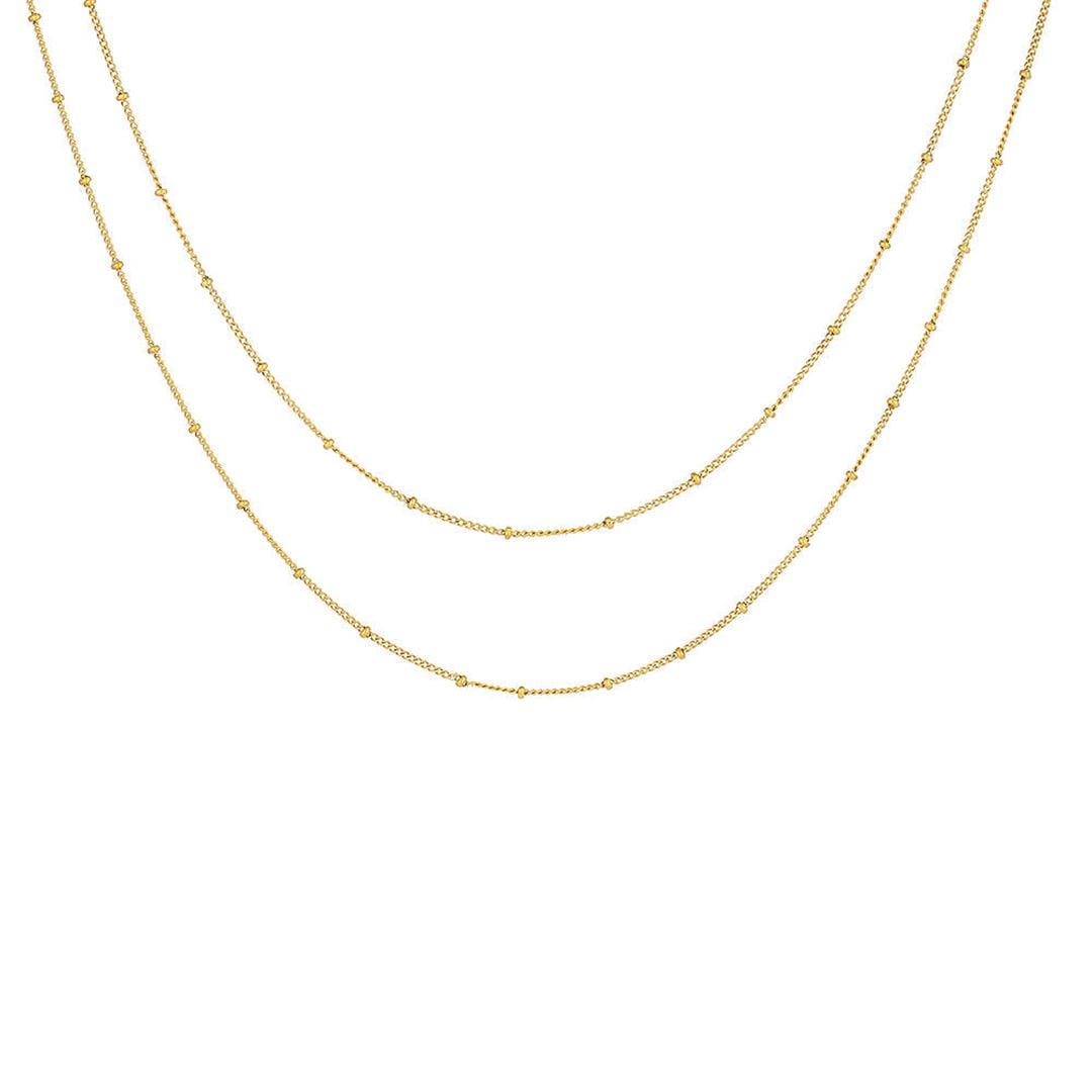 Collar gargantilla de doble capa – imagen 4
