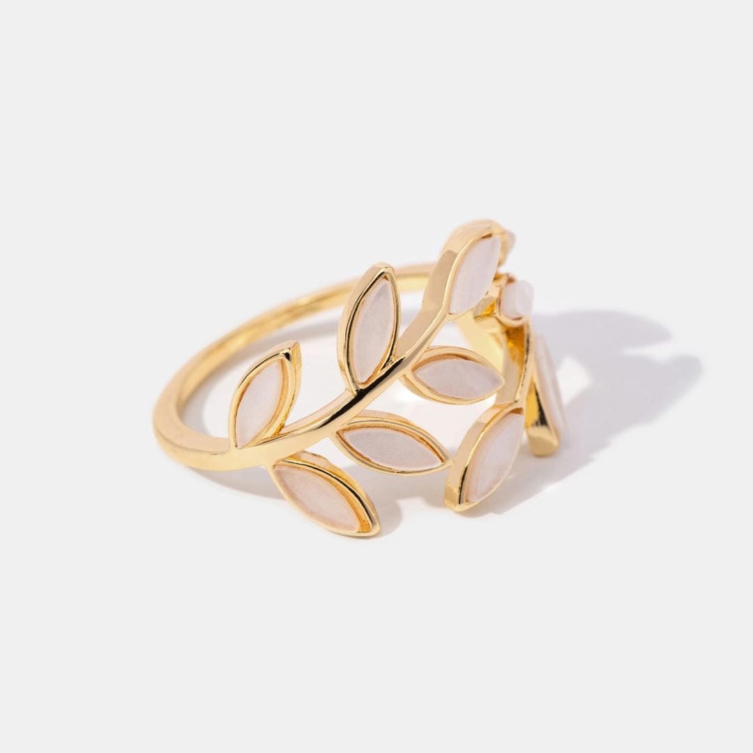 Anillo ajustable Serene dorado – imagen 5
