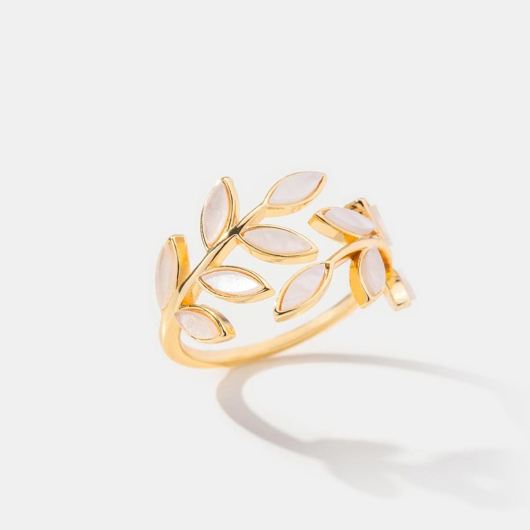 Anillo ajustable Serene dorado – imagen 3