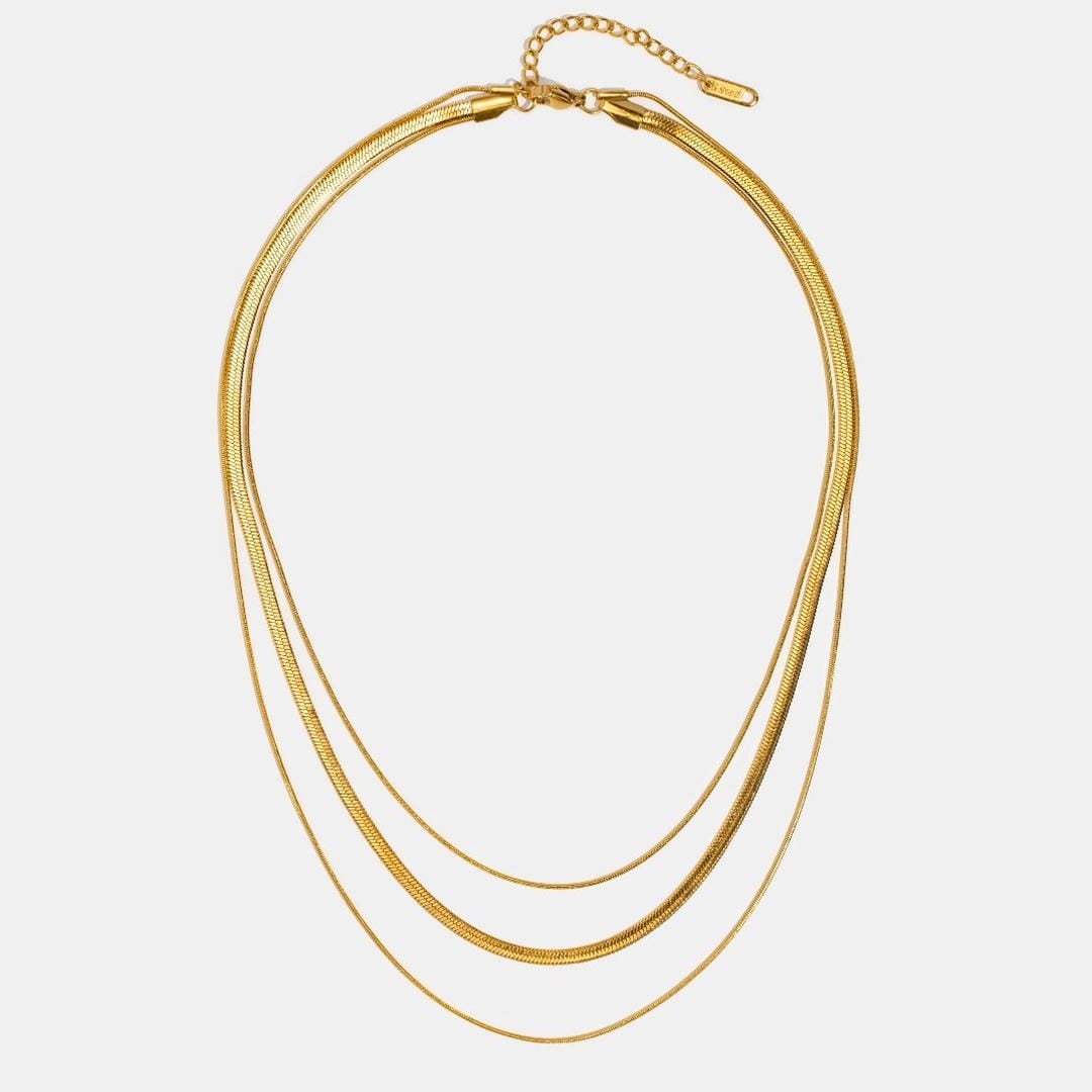 Collar dorado de varias capas – imagen 3