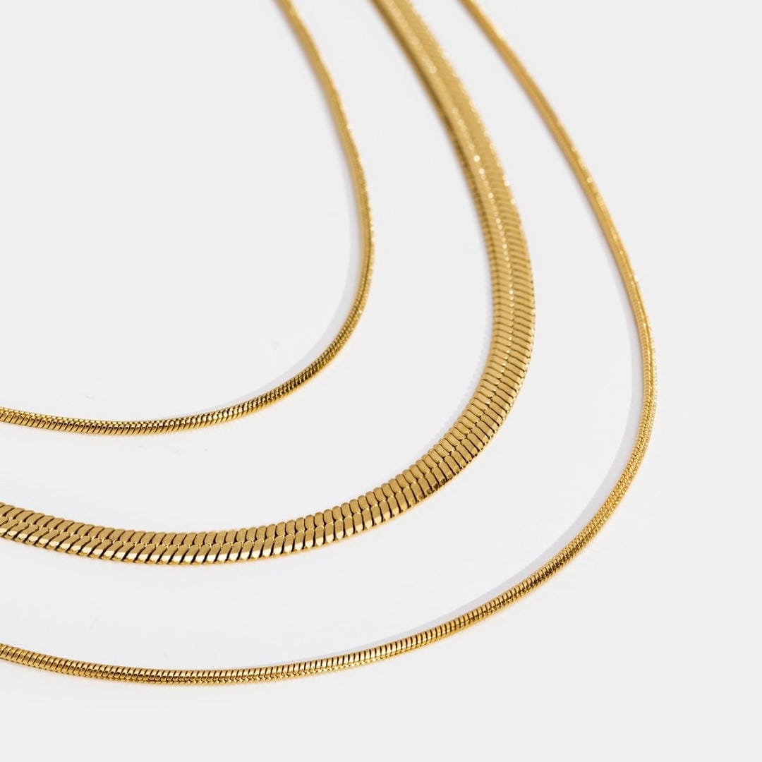 Collar dorado de varias capas – imagen 4