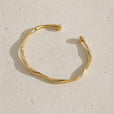 Pulsera escultural abierta minimalista – imagen 2