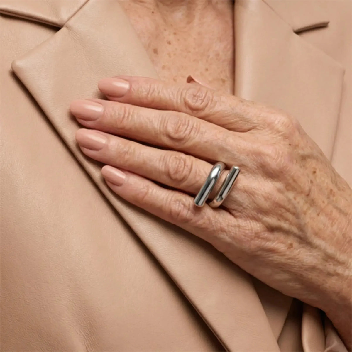 Anillo ajustable de acero inoxidable Gossamer – imagen 2