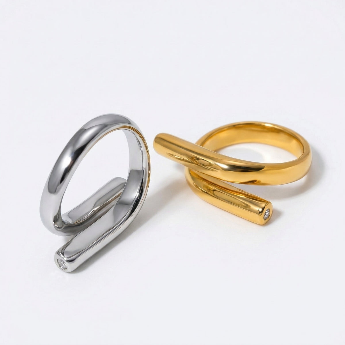 Anillo ajustable de acero inoxidable Gossamer – imagen 3