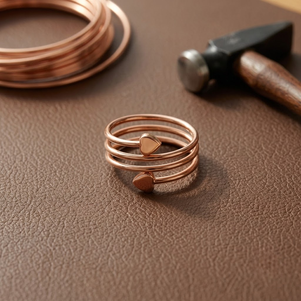 Anillo de cobre Silhouette Haven – imagen 2