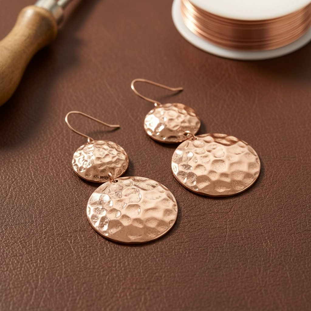 Pendientes de cobre Equinox