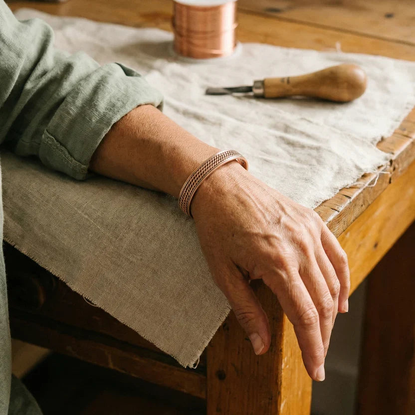 Pulsera de cobre Ola Azur