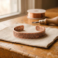 Pulsera de cobre musgo del bosque