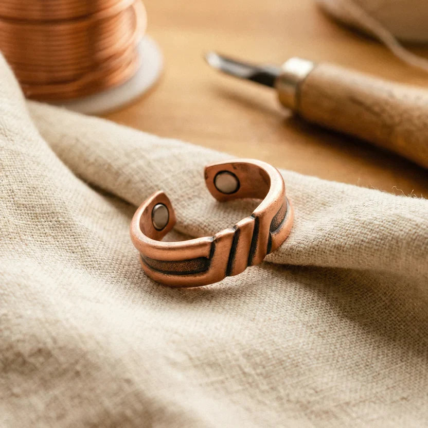 Anillo Humedal de cobre — Carmen, Lucía & Rocío