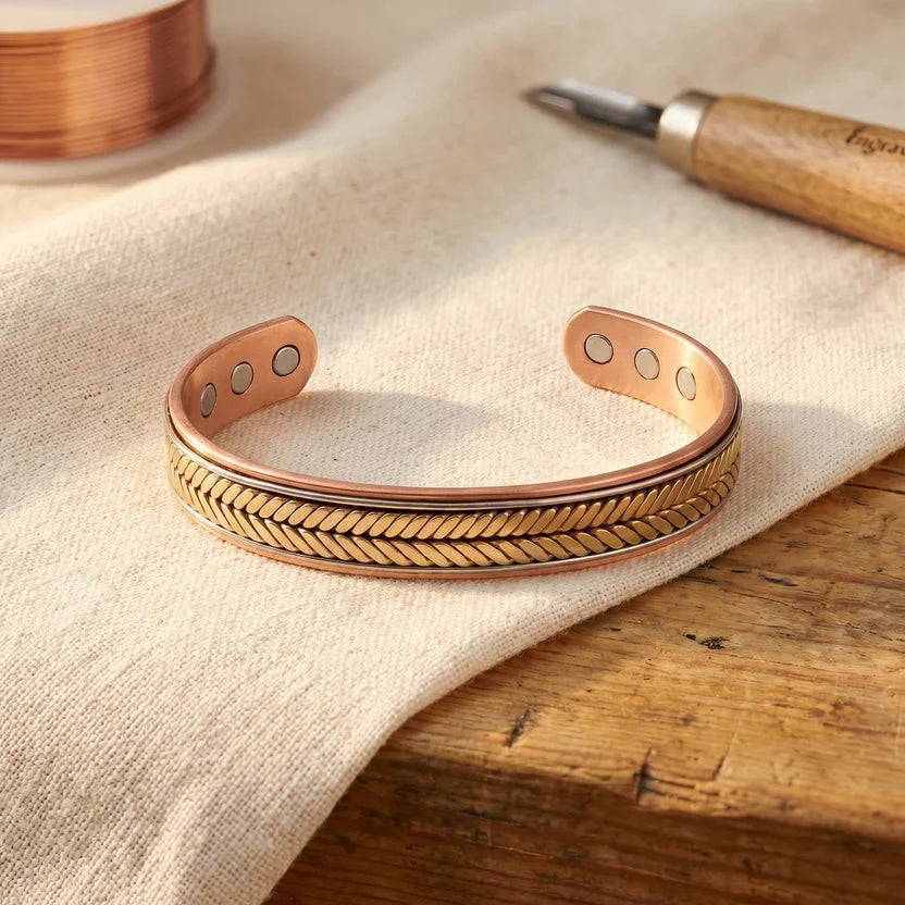 Pulsera de cobre Cosecha de la pradera – imagen 2