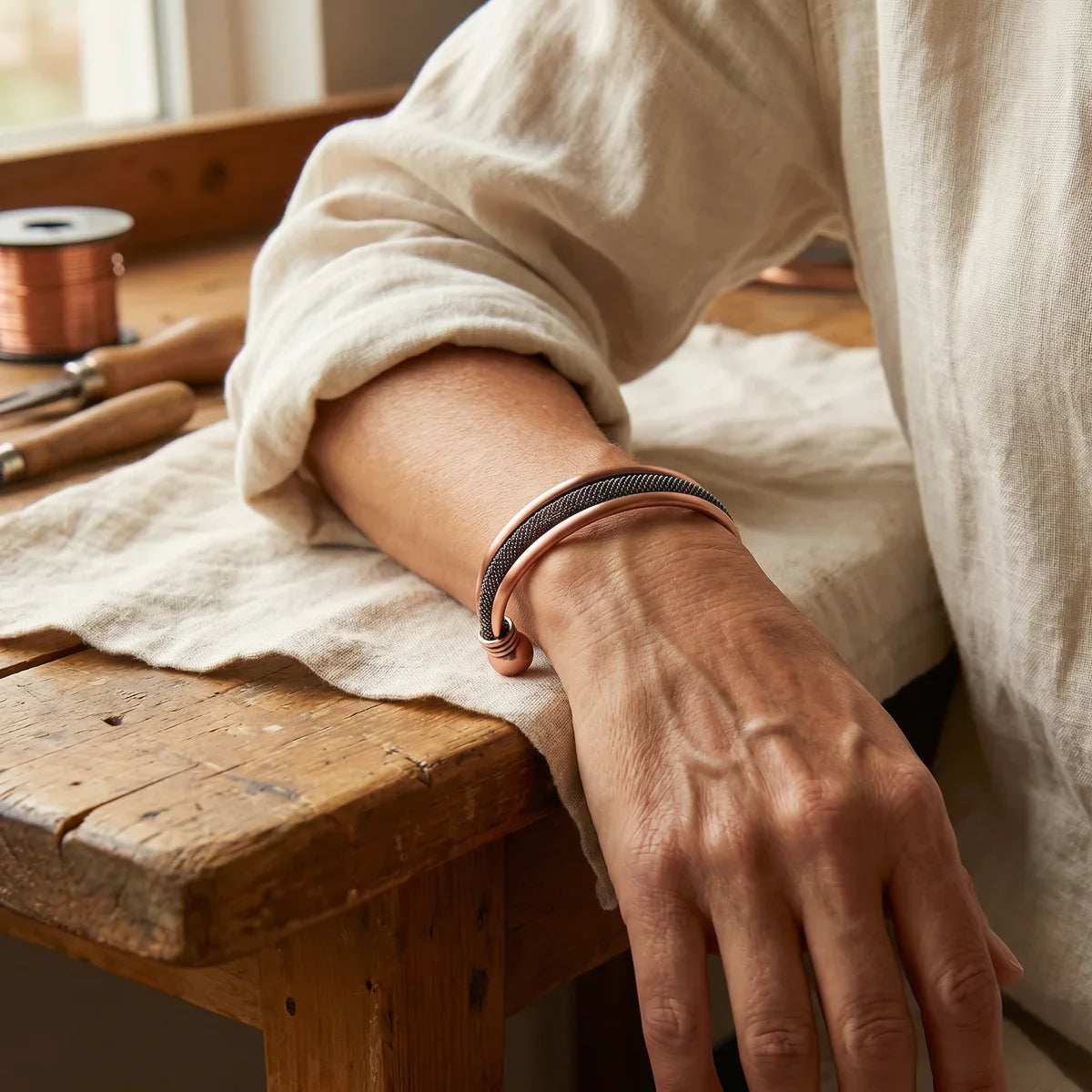 Pulsera de cobre Cairn Terra